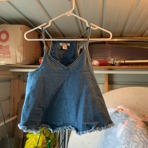 Denim crop top